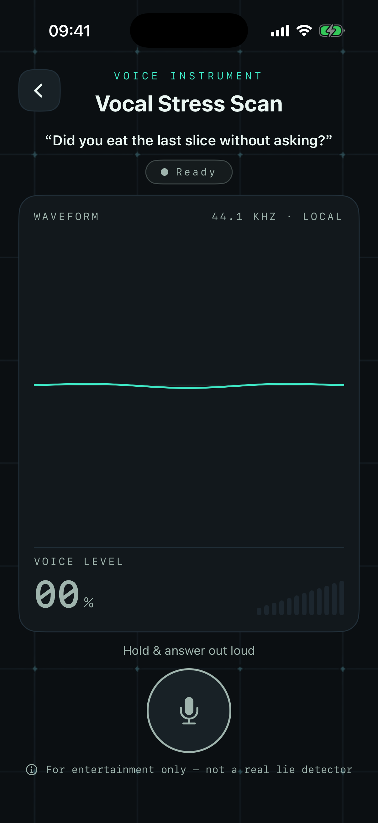 LieLab 语音扫描界面
